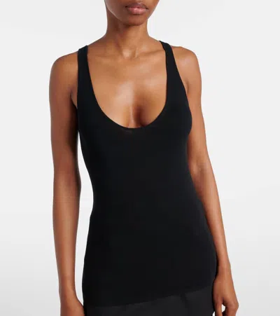 Totême Toteme Curved Rib Tank Top In Black
