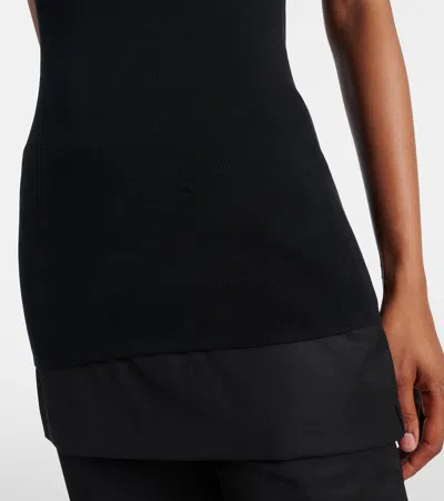 Totême Toteme Curved Rib Tank Top In Black