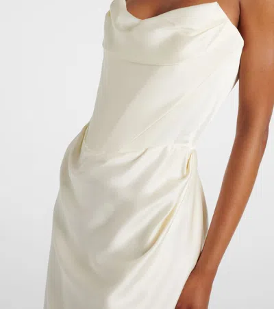 Vivienne Westwood Bridal Galaxy Crepe Satin Corset Gown In White