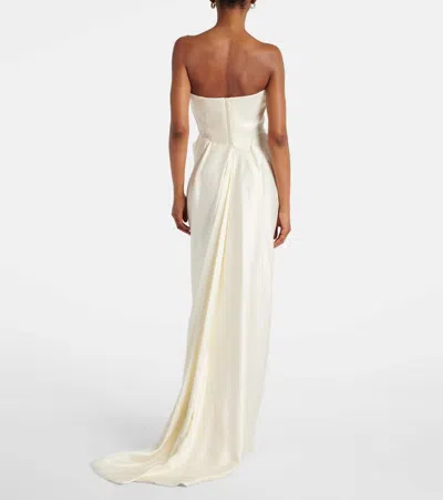 Vivienne Westwood Bridal Galaxy Crepe Satin Corset Gown In White