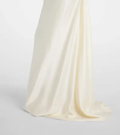 Vivienne Westwood Bridal Galaxy Crepe Satin Corset Gown In White