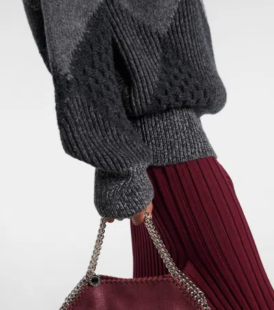 Stella Mccartney Virgin Wool Turtleneck Sweater In Multi