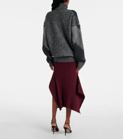 Stella Mccartney Virgin Wool Turtleneck Sweater In Multi