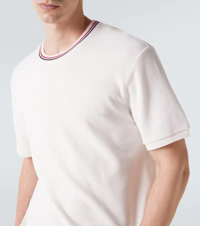 Thom Browne Off-white Cotton Waffle Rib Cuff T-shirt