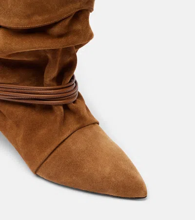 Isabel Marant Embellished Strap Detail Boots In Brown