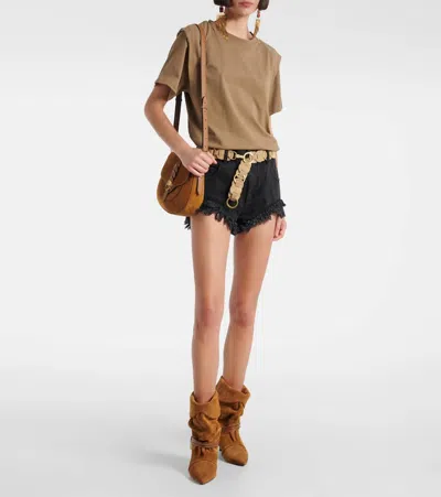 Isabel Marant Embellished Strap Detail Boots In Brown