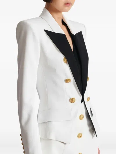 Balmain 6-button Two-tone Jacket