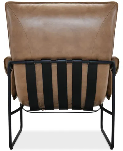 Macy's Briannie Leather Accent Chair, Exclusively At
