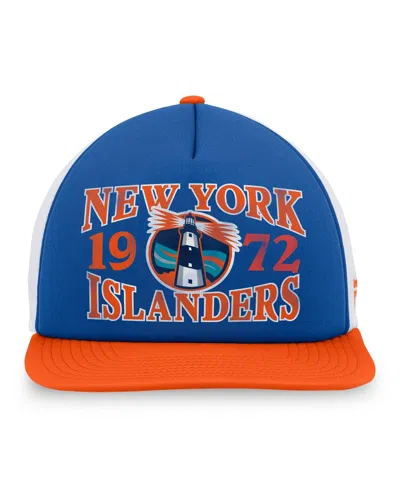 Fanatics Men's Royal New York Islanders Heritage Foam Front Adjustable Trucker Hat