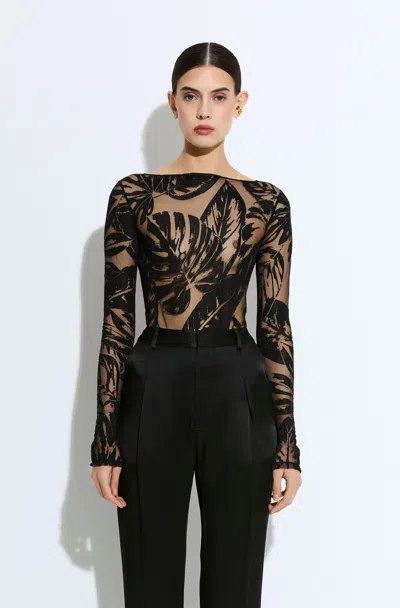 Lapointe Burnout Jersey Boatneck Bodysuit