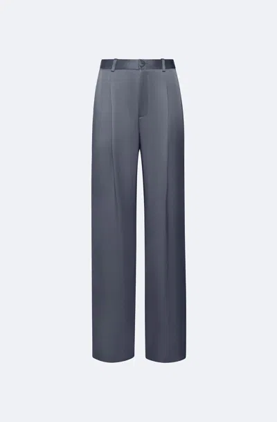 Lapointe Satin Relaxed Pleated Pant