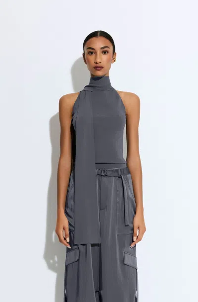 Lapointe Matte Viscose Halterneck Top