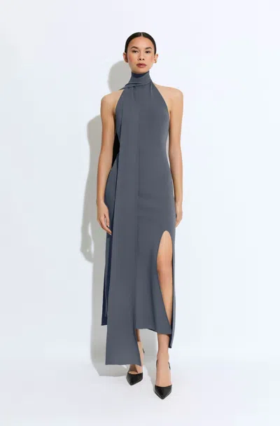 Lapointe Matte Viscose Halterneck Dress