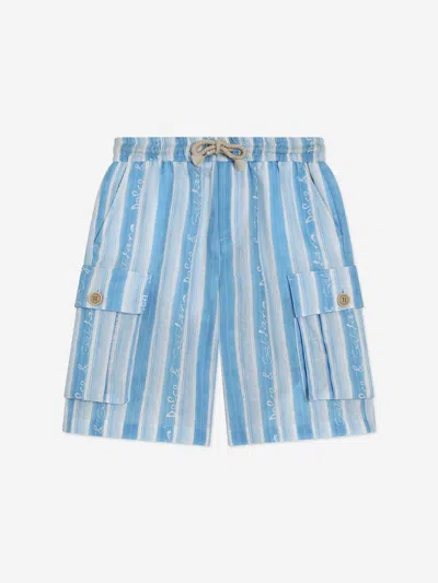 Dolce & Gabbana Boys Striped Cargo Shorts