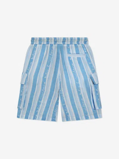 Dolce & Gabbana Boys Striped Cargo Shorts