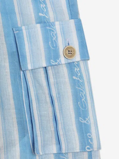 Dolce & Gabbana Boys Striped Cargo Shorts