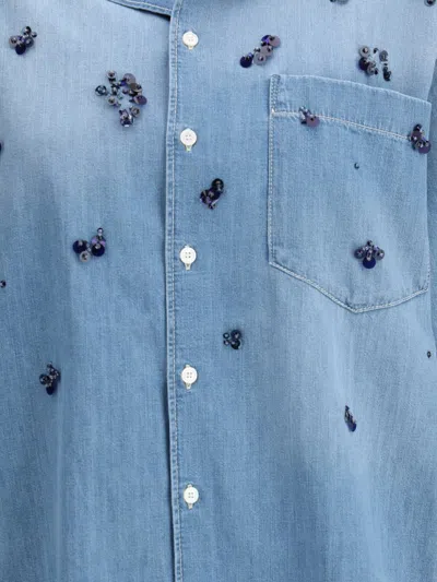 Fabiana Filippi Short Sleeve Denim Shirt