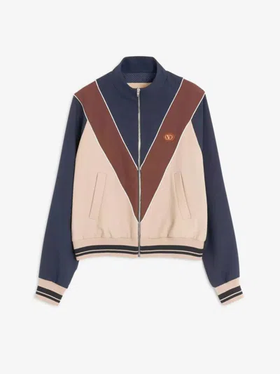 Valentino Garavani Zip-up Sweatshirt With Vlogo Patch