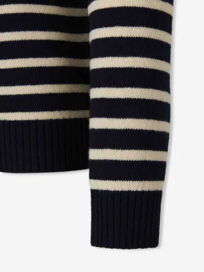 Valentino Garavani Crewneck Sweater With Bold Jacquard Motif In Black