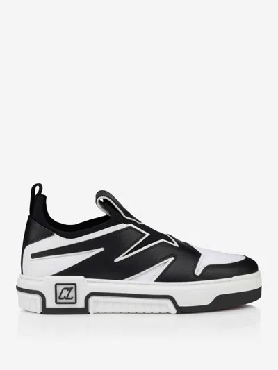 Christian Louboutin Astroflash Leather And Textile Sneakers