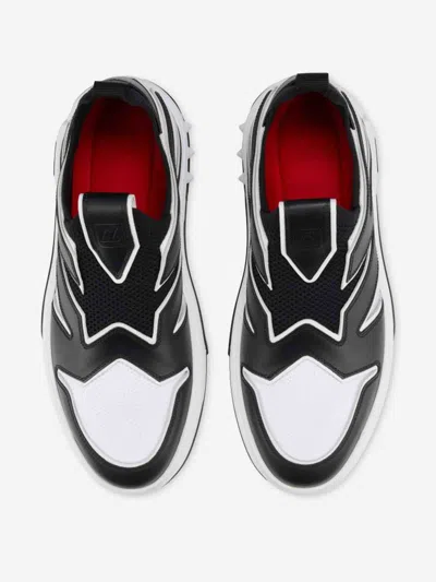 Christian Louboutin Astroflash Leather And Textile Sneakers