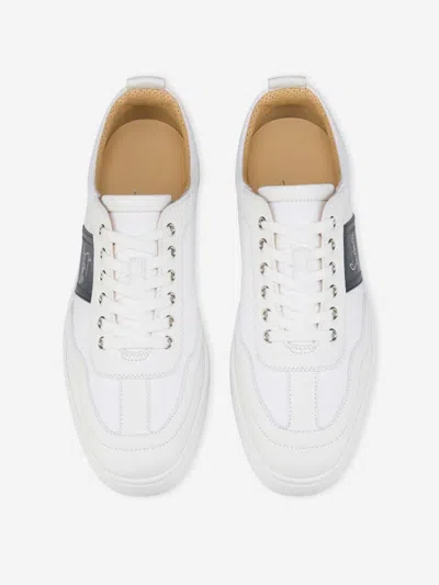 Christian Louboutin Retero Leather And Canvas Sneakers