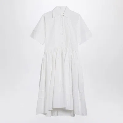 Jil Sander White Cotton Chemisier Dress