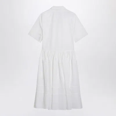 Jil Sander White Cotton Chemisier Dress