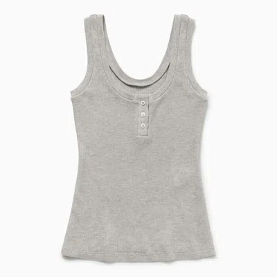 1989 Studio Light Grey Waffle Tank Top