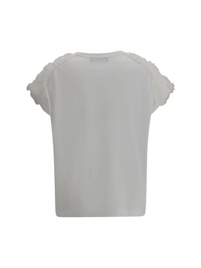 Fabiana Filippi T-shirt With Tulle Appliqués