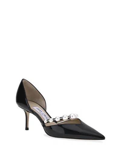 Jimmy Choo Aurelie 65 Patent Leather Pumps With Applied Pearls