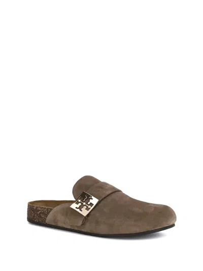 Tory Burch Mellow Logo Shearling Flat Mules