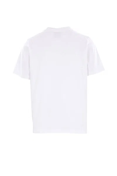 Casablanca White Crewneck T-shirt With Logo On The Front