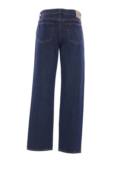 Totême Low Straight Denim Jeans In Blue