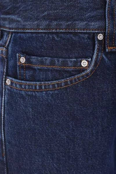Totême Low Straight Denim Jeans In Blue