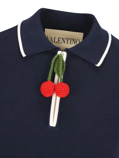 Valentino Polo Shirt Cotton Embroidered Detail