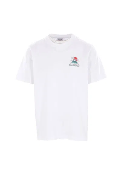 Casablanca Mountains Waves Print T-shirt