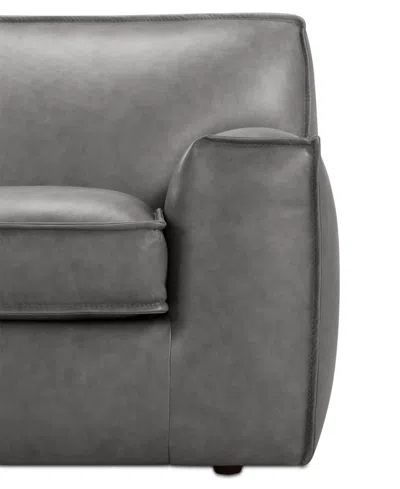 Macy's Glympton 110" Leather Sofa, Exclusively At
