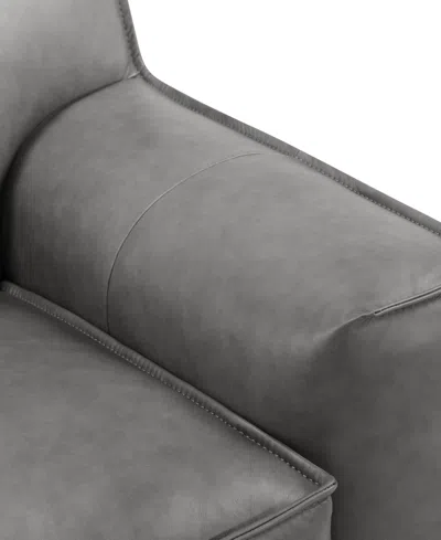 Macy's Glympton 110" Leather Sofa, Exclusively At