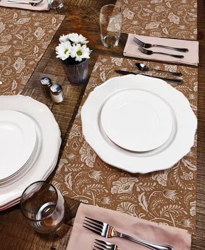 Counterart Mocha Farida Premier Fabric Placemats, Set Of 4