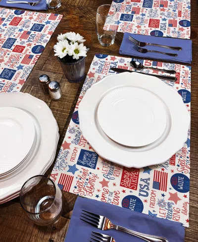 Counterart Home Of The Brave Premier Fabric Placemats, Set Of 4