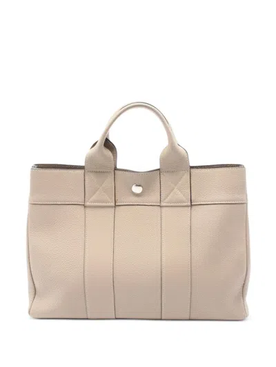 Pre-owned Hermes 2002 Fool Toe Pm Tote Bag In Neutral