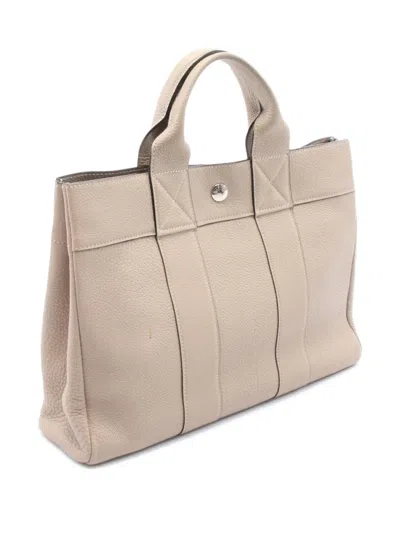 Pre-owned Hermes 2002 Fool Toe Pm Tote Bag In Neutral