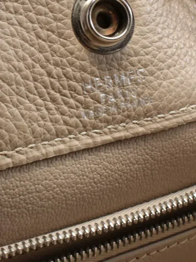 Pre-owned Hermes 2002 Fool Toe Pm Tote Bag In Neutral