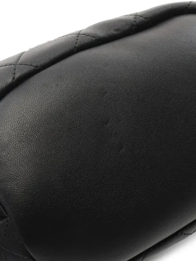 Pre-owned Chanel 2019 Studs Coco Mark Backpack In Black