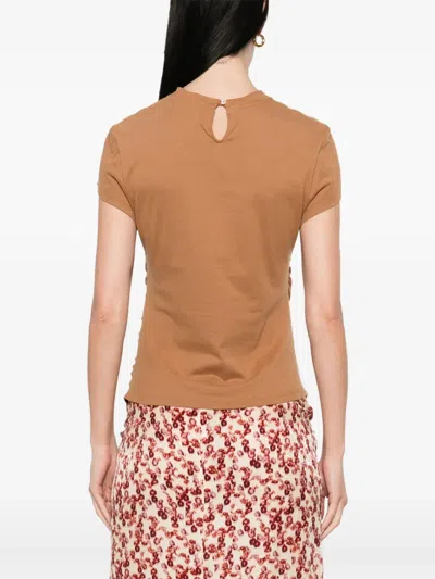 Isabel Marant Woman T-shirt Camel Size Xl Cotton In Multi