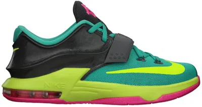 Pre-owned Nike Kd 7 Carnival Sneakers In Hyper Jade/volt/hyper Pink