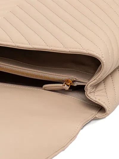 Pinko Classic Love Lady Puffer Handbag In Neutral