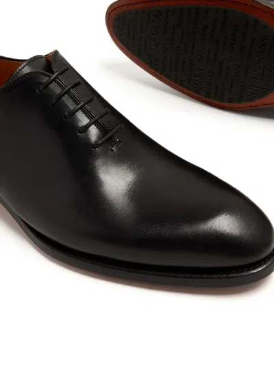 Magnanni Leather Oxford Shoes In Blue