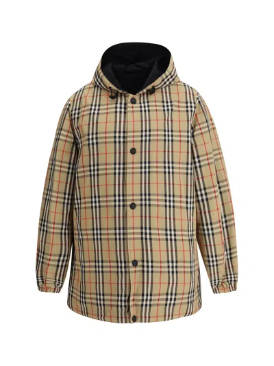 Burberry Reversible Waterproof Jacket In Brown
